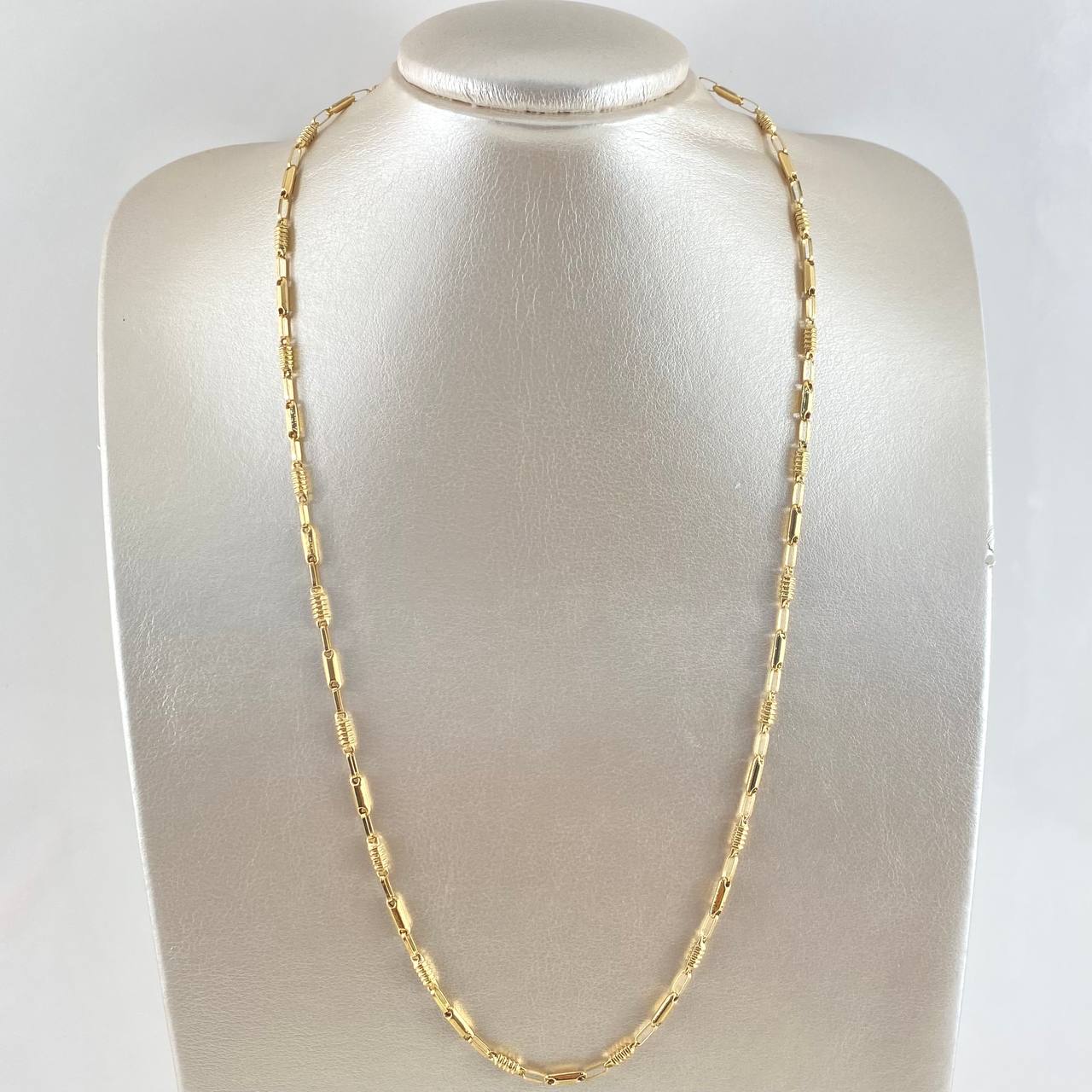 Cadena Adije Rayado 9.6gr / 60cm / 3.5mm Oro Amarillo