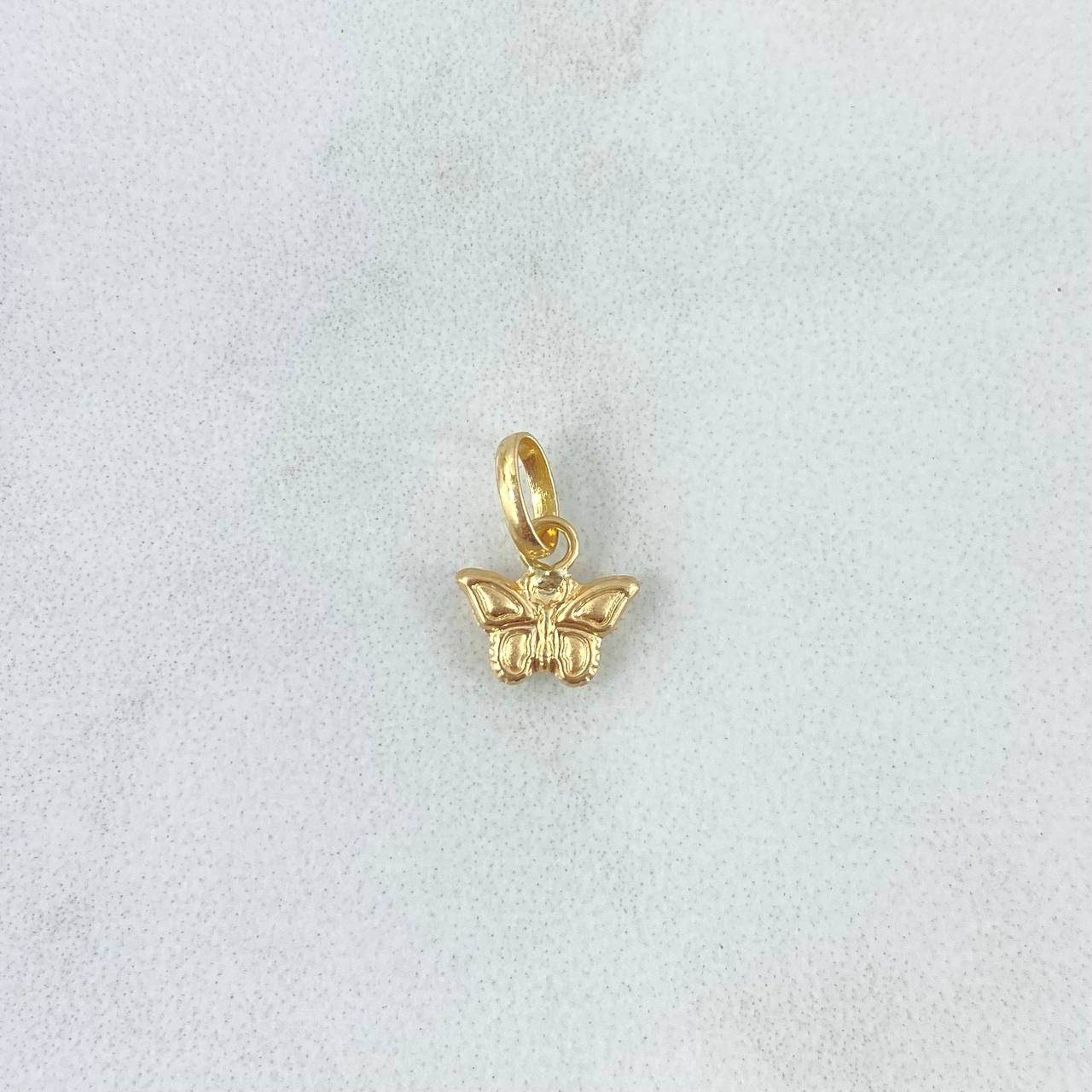 Pendant Butterfly 0.3gr / 1.3cm / Stamped Yellow Gold