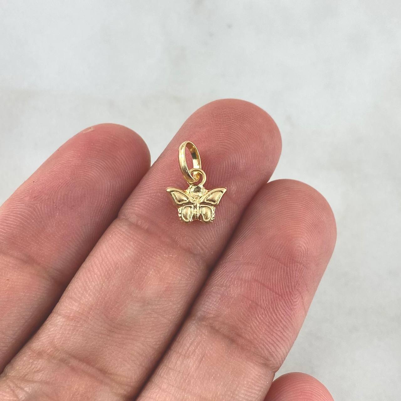 Pendant Butterfly 0.3gr / 1.3cm / Stamped Yellow Gold