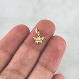 Pendant Butterfly 0.3gr / 1.3cm / Stamped Yellow Gold