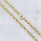Cadena Lazo 2.4gr / 15 3/4 in / 2.1mm Oro Amarillo +3 18K