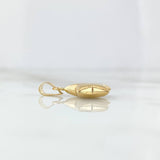 Pendant Star 0.95gr / 2.4cm / Stamped - Smooth Yellow Gold Charger
