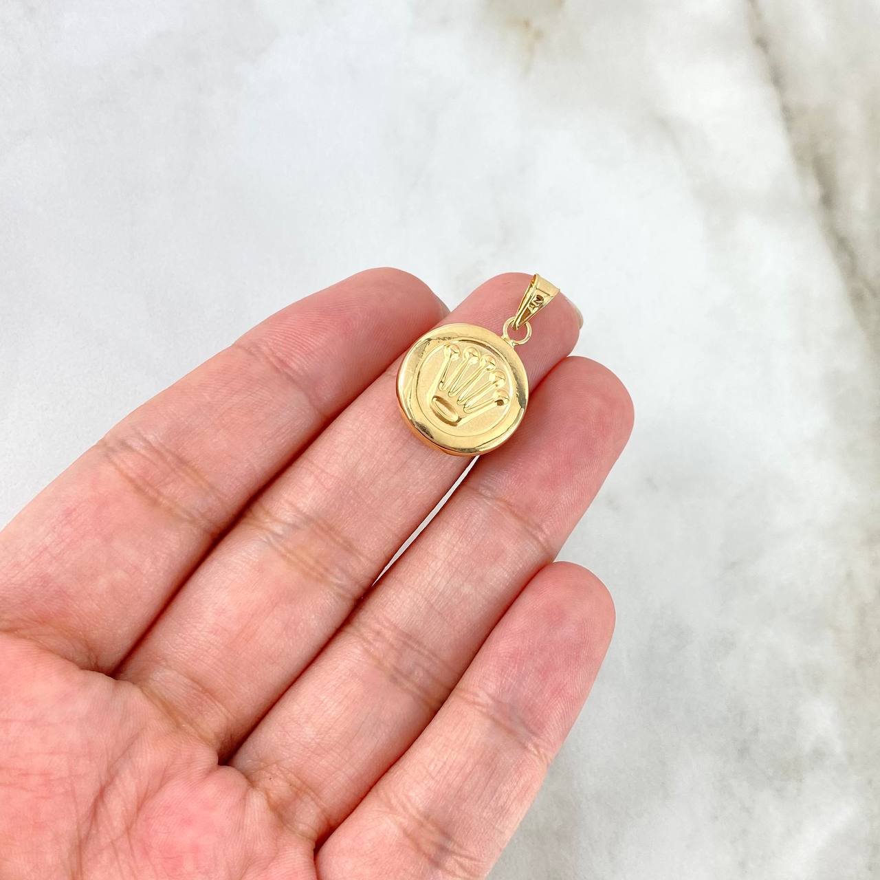 Dije Corona Rx 1.15gr / 1 in / Oro Amarillo 18K ©
