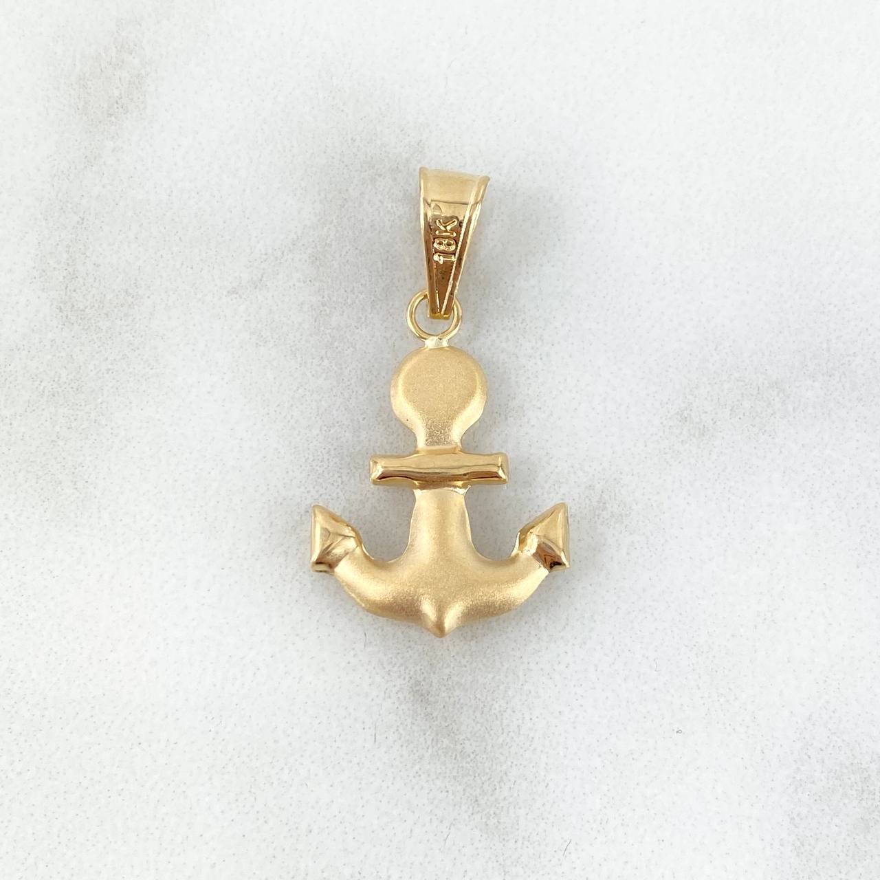 Pendant Matte 1.05gr / 2.8cm / Stamped - Smooth Yellow Gold Charger