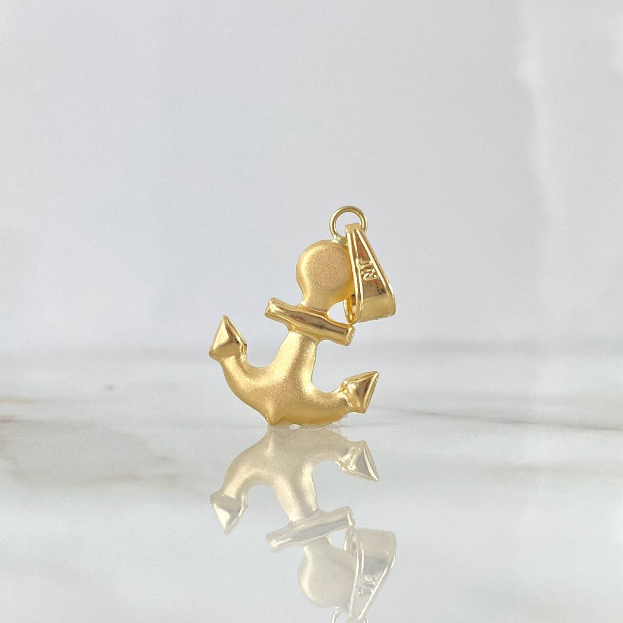 Pendant Matte 1.05gr / 2.8cm / Stamped - Smooth Yellow Gold Charger