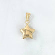 Pendant Star 0.65gr / 2cm / Stamped - Smooth Yellow Gold Clasp