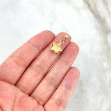 Pendant Star 0.65gr / 2cm / Stamped - Smooth Yellow Gold Clasp