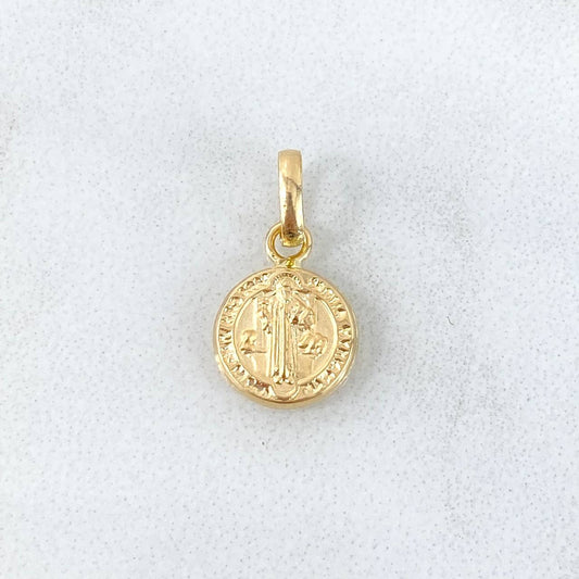 Dije San Benito 0.4gr / 1/2 in / Oro Amarillo 18K *