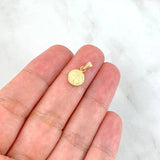 Dije San Benito 0.4gr / 1.5cm / Cargador Bordeado Oro Amarillo 18K ©