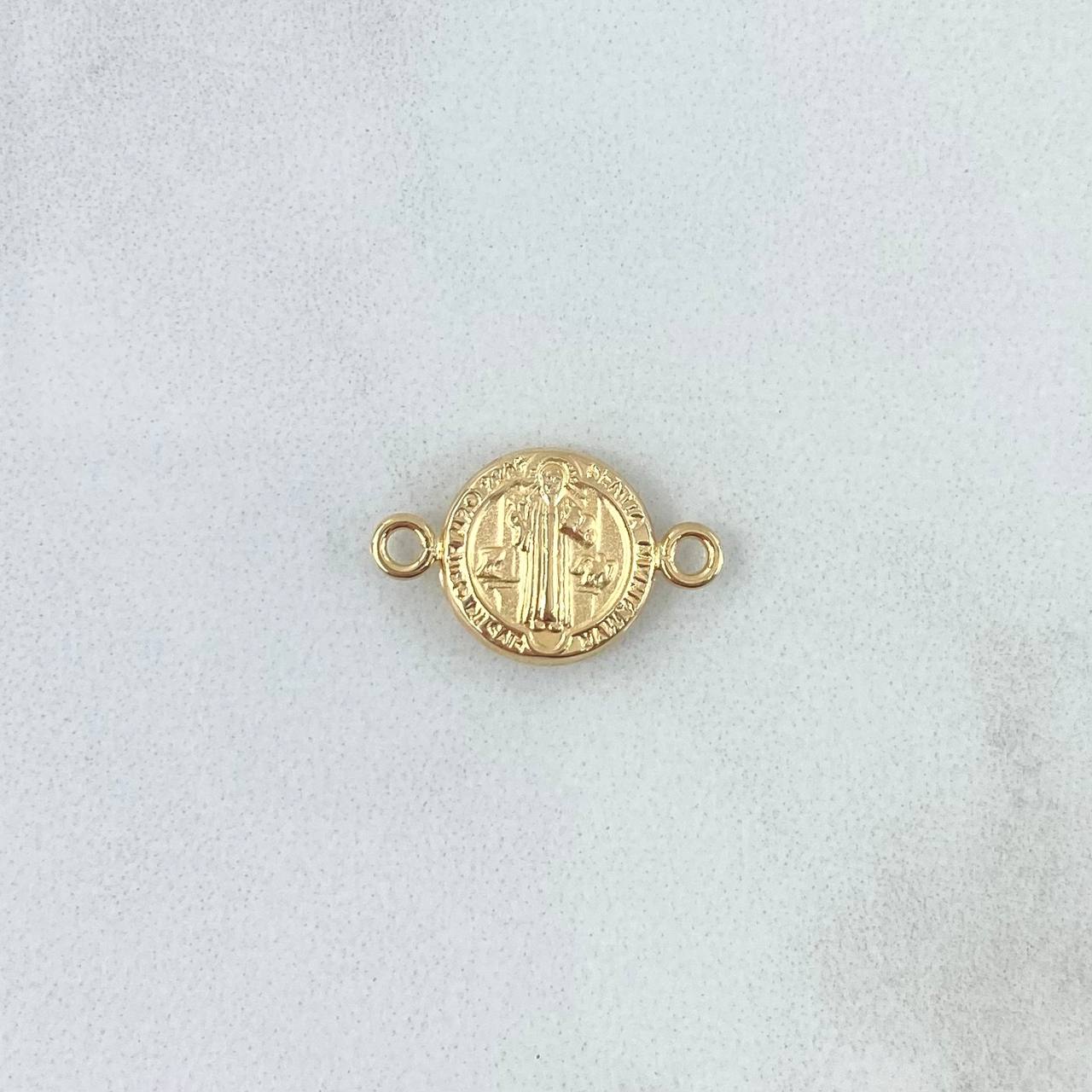 Herraje San Benito 1.1gr / 2.1cm / Troqueado Oro Amarillo 18K ©