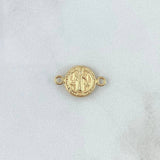 Herraje San Benito 1.1gr / 2.1cm / Troqueado Oro Amarillo 18K ©