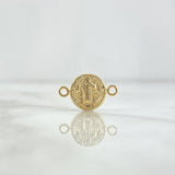 Herraje San Benito 1.05gr / 2.1cm / Troqueado Oro Amarillo 18K ©