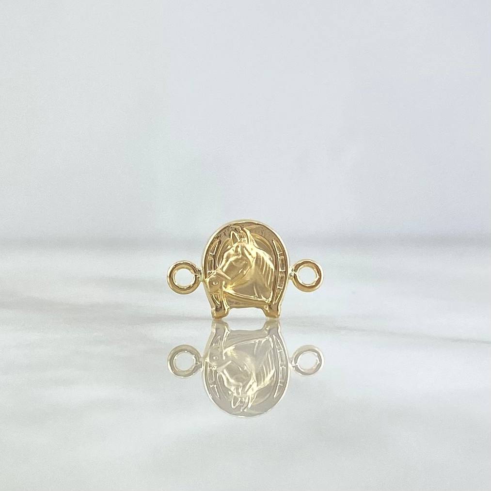 Charm Horseshoe Horse 0.55gr / 1.5cm / Yellow Gold Stamped