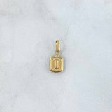 Pendant Letter I Frame 0.35gr / 1.6cm / 18K Yellow Gold Stamped