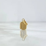Pendant Letter I Frame 0.4gr / 1.6cm / 18K Yellow Gold Stamped