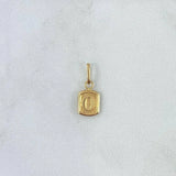 Pendant Letter O 0.3g / 1/2 in Yellow Gold 18K