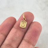 Pendant Letter O 0.3g / 1/2 in Yellow Gold 18K