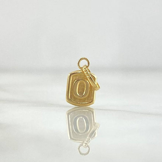 Pendant Letter O Frame 0.3gr / 1.6cm / Yellow Gold