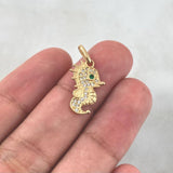 Dije Caballo de Mar 1.45gr / 2.3cm / Circones Blancos Verde Oro Amarillo ©