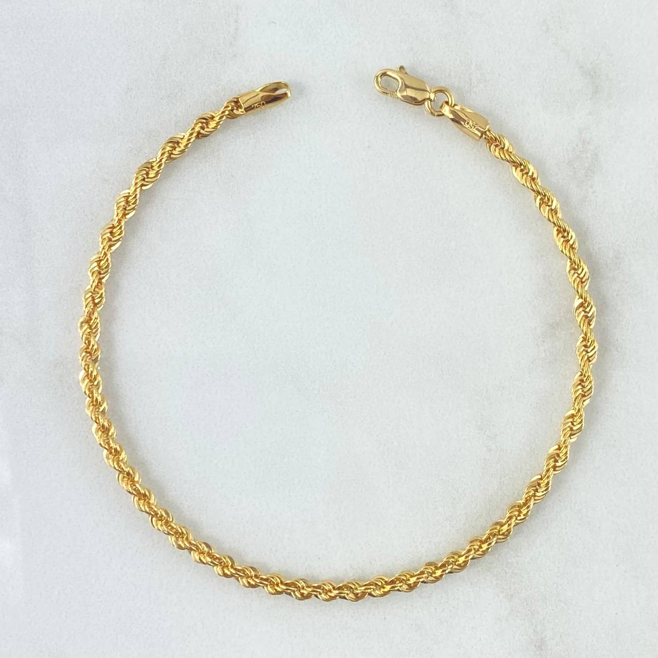 Pulso Lazo 3.05gr / 19cm / 3.3mm Oro Amarillo +3 18K ©