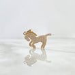 Pendant Horse 2.45gr / 3cm / White Zircons Yellow Gold
