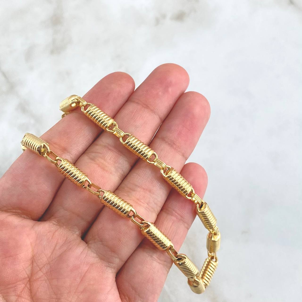 Rustic Chain Barrel Striped 21.5gr / 65cm / Yellow Gold