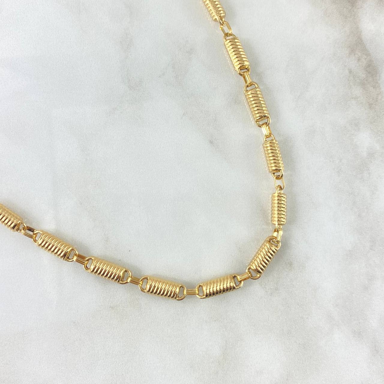 Rustic Chain Barrel Striped 21.5gr / 65cm / Yellow Gold