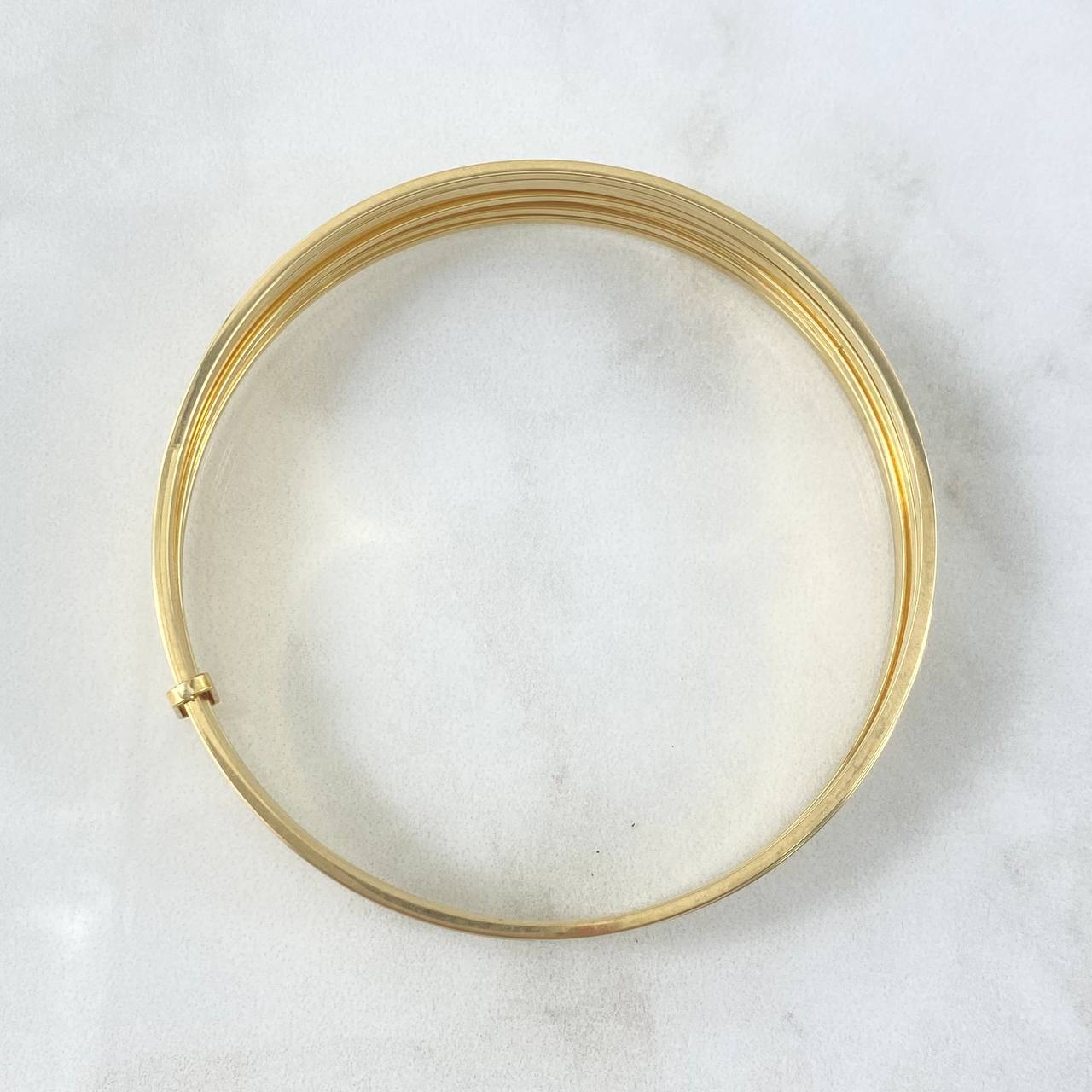 Bracelet Weekly Ring 11.2gr / 21cm / 10mm Smooth Yellow Gold +4 ©