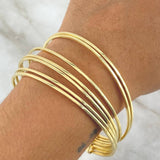 Bracelet Weekly Ring 11.2gr / 21cm / 10mm Smooth Yellow Gold +4 ©
