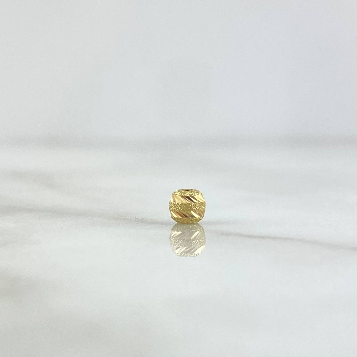 Charm Bead Satin 0.15gr / 4mm Yellow Gold *