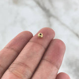 Charm Bead Satin 0.15gr / 4mm Yellow Gold *