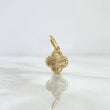 Pendant Trebol VCyA 1.35gr / 1.7mm Diamond Cut Stippled 18K Yellow Gold *