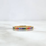 Half Cuban Ring 1.5gr / Size 5 3/4 / 18K Gold *