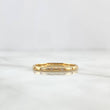Anillo Morse 1.35gr / T6 1/2 / Circones Blancos Oro Amarillo