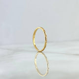 Anillo Morse 1.35gr / T6 1/2 / Circones Blancos Oro Amarillo
