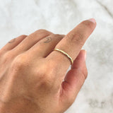 Anillo Morse 1.35gr / T6 1/2 / Circones Blancos Oro Amarillo