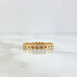 Diamond-Shaped Eye Ring 1.8gr / T6 / Multicolored Zircons Yellow Gold