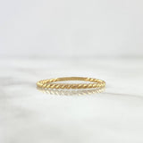 Braided Ring 1gr / T5 1/2 / Thick 18K Yellow Gold