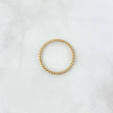Braided Ring 1.15gr / T5 3/4 / Smooth 18K Yellow Gold ©