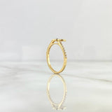 Fingerprint Ring 2.4gr / T6 3/4 / Blue Zircon Yellow Gold