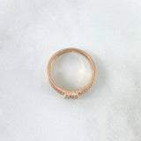 Trio Bow Ring 3.95gr / Size 7 1/2 / White Zircons Three Golds