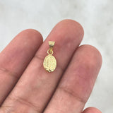 Dije Virgen De Guadalupe 0.3gr / 1.5cm / Ovalo Troquelado Oro Amarillo 18K