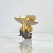Pendant San Miguel Arcangel 8.75gr / 3.9cm / White Zircons Yellow Gold