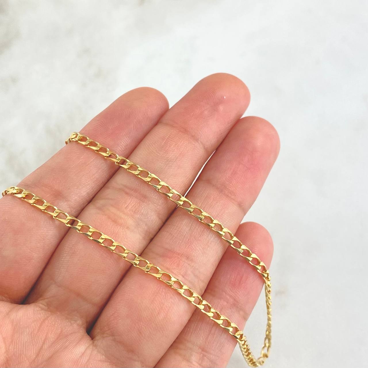 Pancer Chain Panzer Chain 13.65gr, 18K 750 Gold – Napoleone Joyas USA