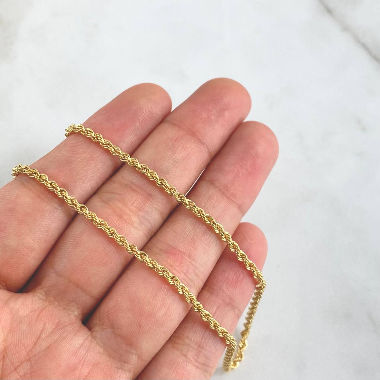 Cadena Lazo 6.7gr / 60cm / 2.5mm Oro Amarillo +3 18K