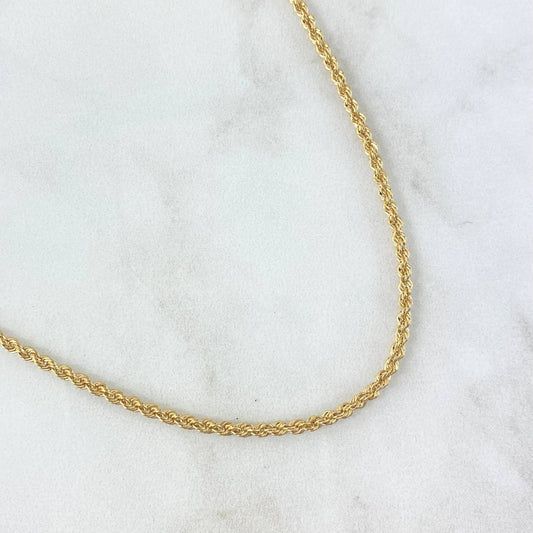 Rope Chain 6.7gr / 60cm / 2.5mm 18K Yellow Gold +3