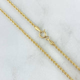 Rope Chain 1.25gr / 19 3/4 in / 18K Gold +3