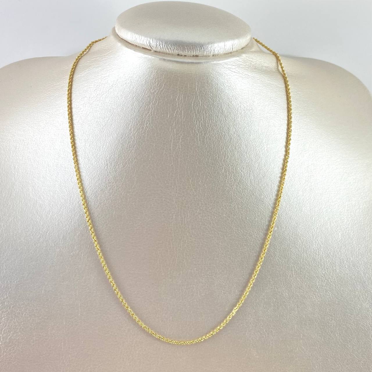 Cadena Lazo 1.7gr / 19 3/4 in / 1.7mm Oro Amarillo +3 18K *