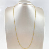Cadena Cubana 3.15gr / 60cm / 2.4mm Oro Amarillo +0 18K