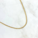 Cadena Cubana 3.05gr / 60cm / 2.4mm Oro Amarillo +0 18K